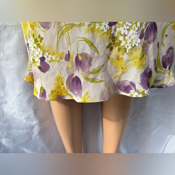 J.B.S. Purple and Yellow Midi Pencil Dress Resort Wear - Picture 14 of 16
